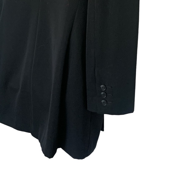 Omo Norma Kamali Wool Double Breasted Long Peacoat Blazer Size 10 - Picture 6 of 10